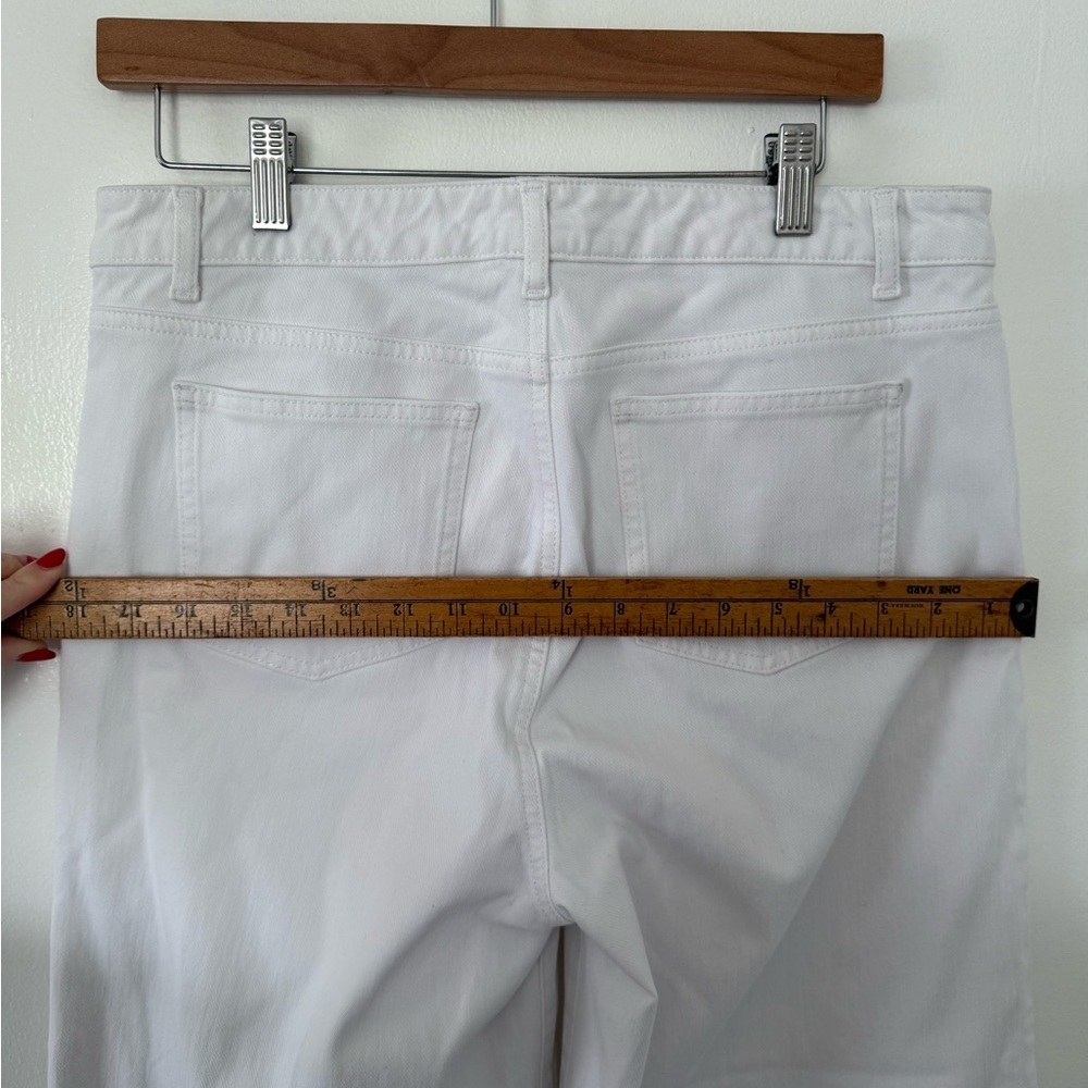 J. McLaughlin White Wide-Leg Denim Pant Size 12 - Picture 6 of 9